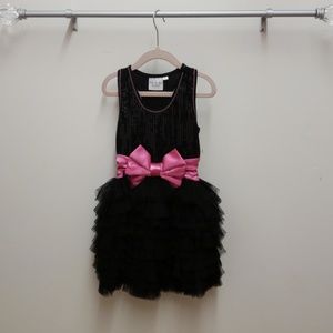 Black and pink dress